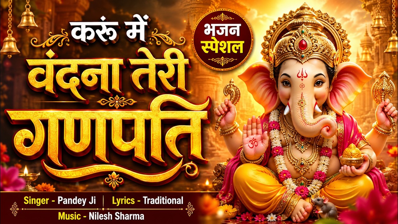Ganesh Ji Bhajan | करूं में तेरी वंदना गणपति | Ganpati Bappa Song | Karu Me Teri Vandana Ganpati