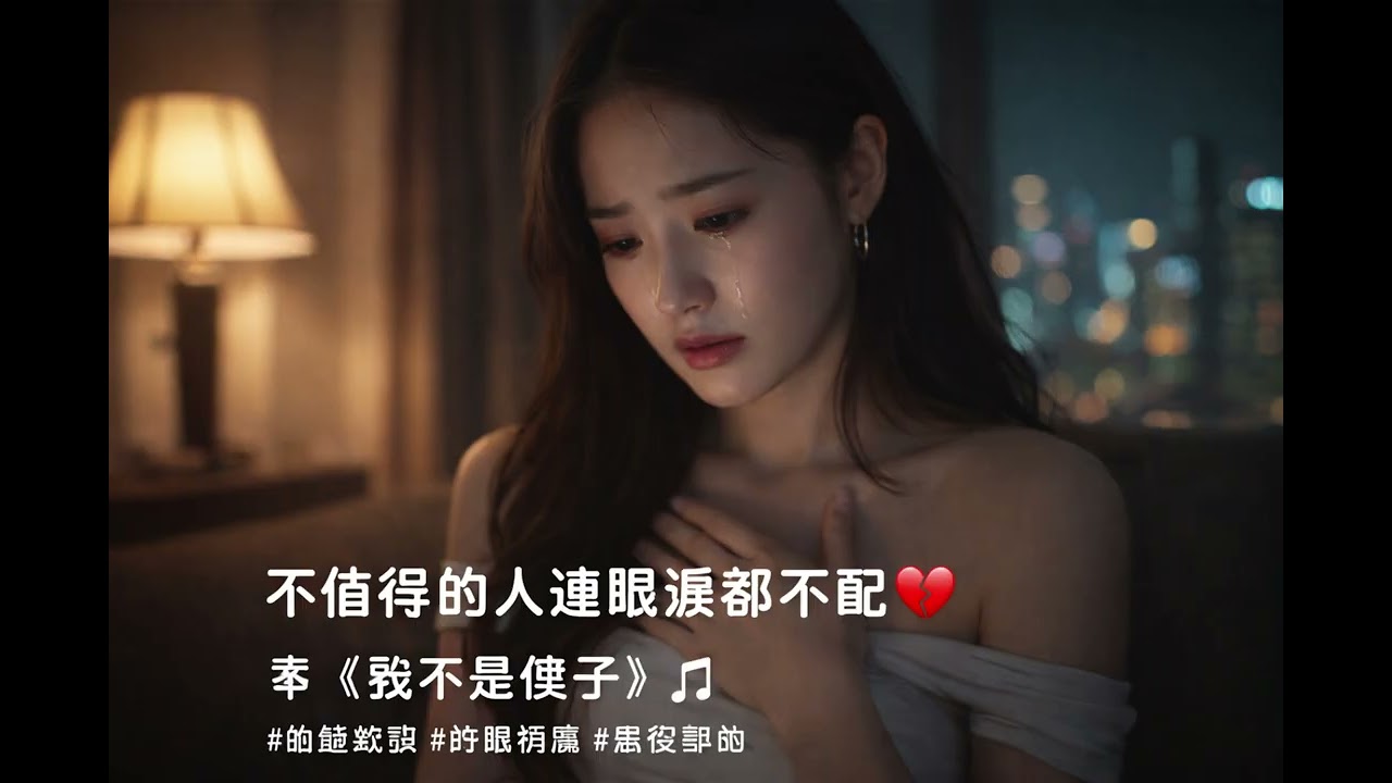 ❤️❤️零《我不是傻子》❤️❤️｜愛到最後才明白：不值得的人連眼淚都不配｜ #動態歌詞 #好聽情歌 #深夜單曲❤️❤️