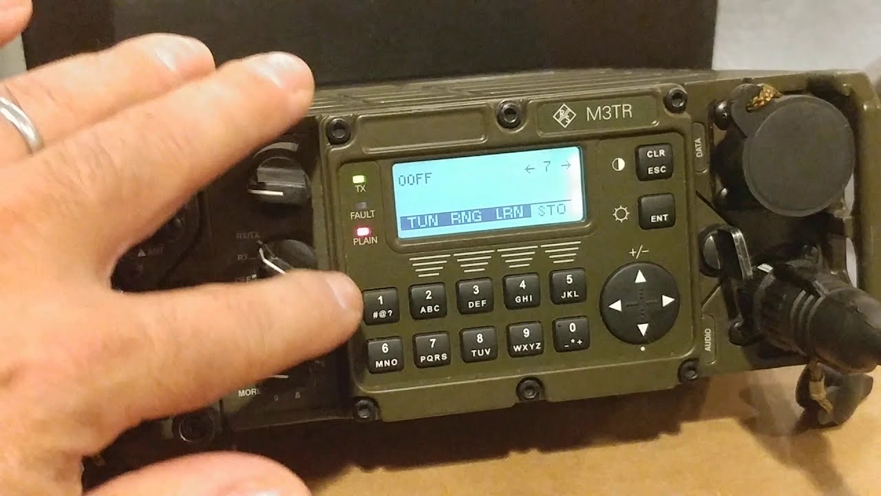 R&S M3TR HF Radio Operation Part 1, operation without password