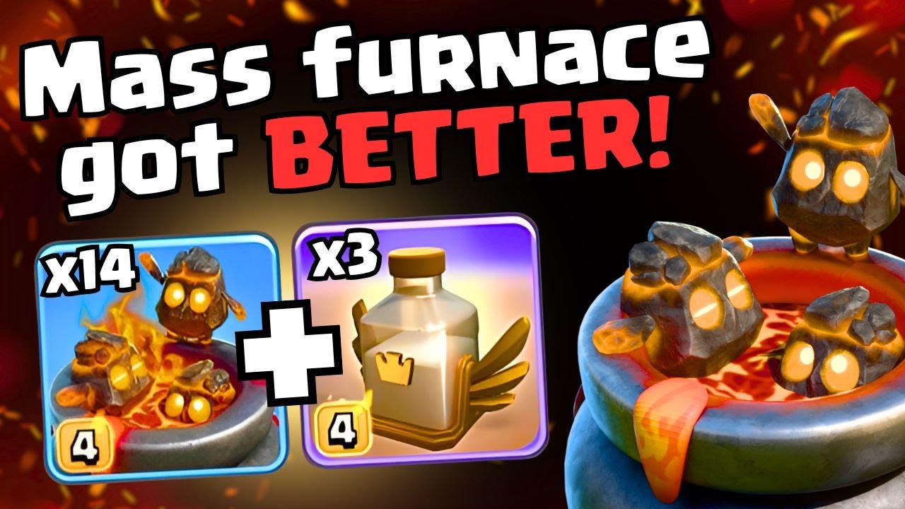 MASS Revive MASS Furnace is SO STRONG!  Swag spells like CRAZY! | Clash of Clans