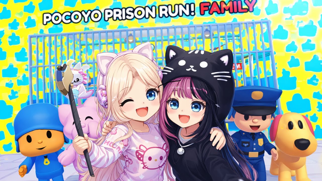 POCOYO PRISON RUN! #roblox 👍😁🧠Deixe o like se escreva no canal ative o sininho🔔 para não perder nada