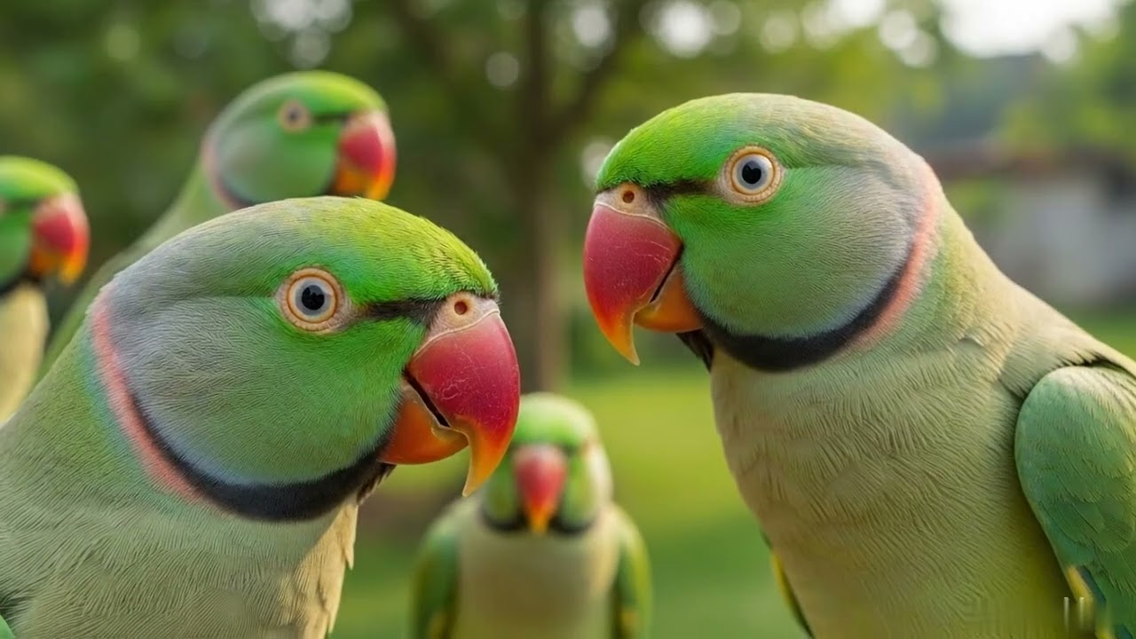 Talking Parrot Funny Voice Moments | Real Natural Bird Sounds
