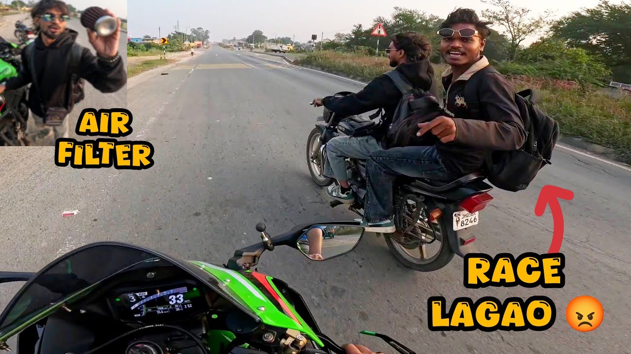 Чапри против Zx10r || Highway Pe Race Huyi Aur Ladai Ho Gyi 😡