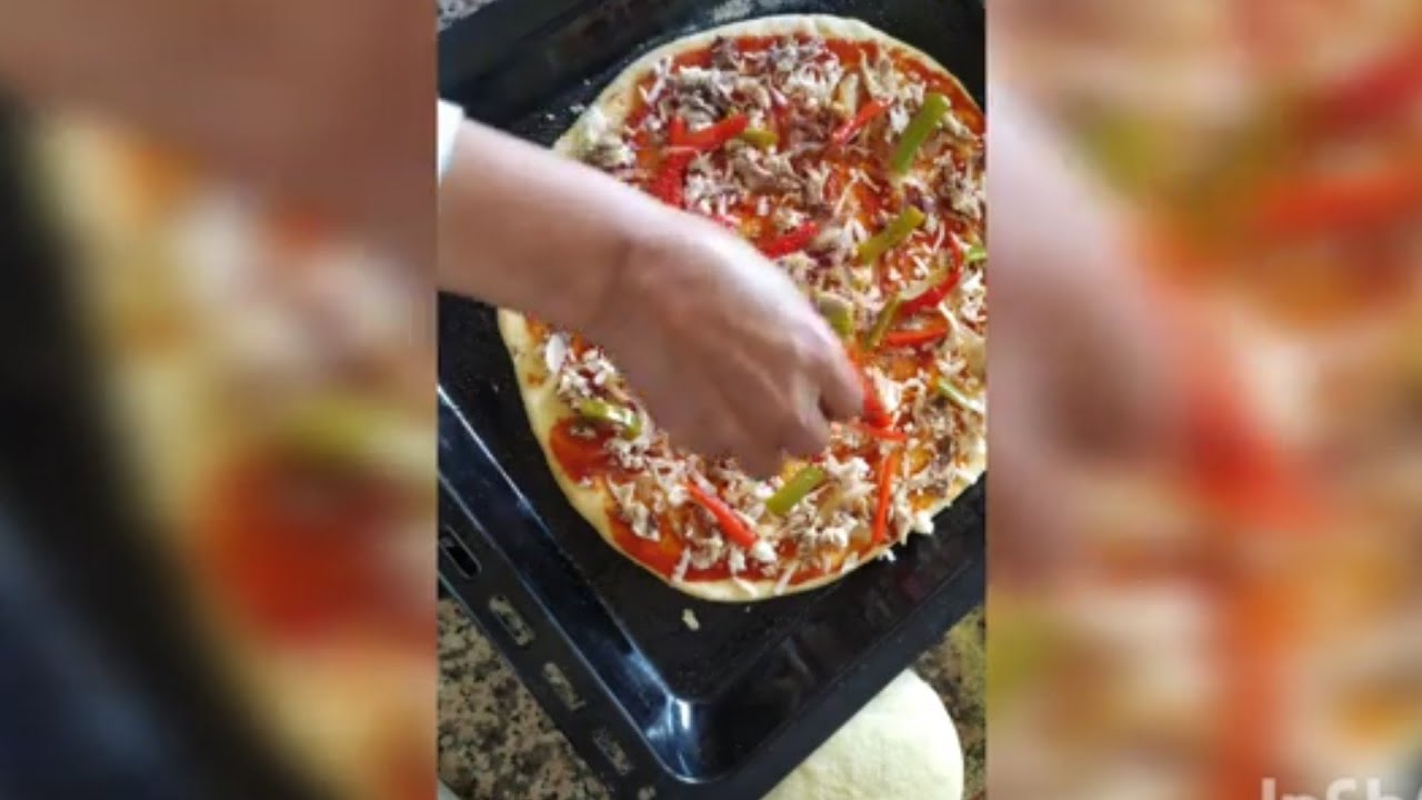 طريقة تحضير بيدزا ياسلام 🍕🍕🤪