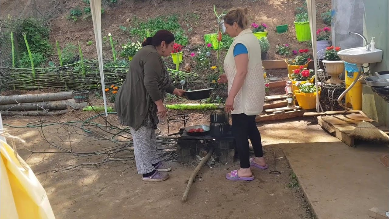 OH  KAHVALTIM ÇAYIM  HAZIR BİBER KIZARTMASI YAPTI CAN DOSTUM😍🥰😍