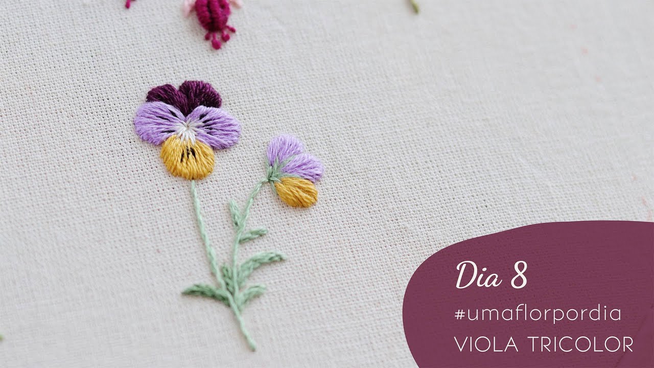 Dia 8 - Viola tricolor - DESAFIO UMA FLOR POR DIA