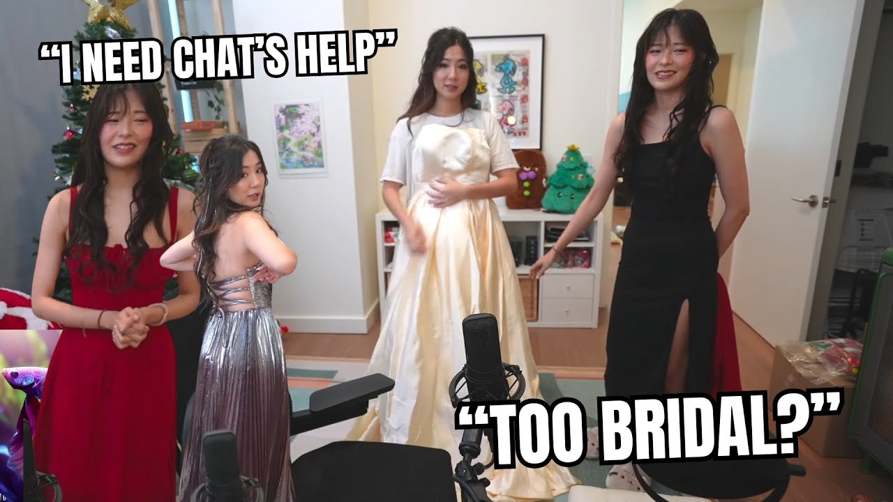Miyoung Asks Chat For Help Which Dress She Should Wear in the Streamer Awards with Fuslie