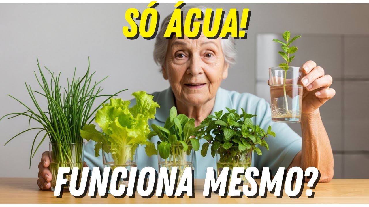 9 Hortali&ccedil;as Que Brotam Apenas Com &Aacute;gua (Sem Terra, Sem Trabalho)