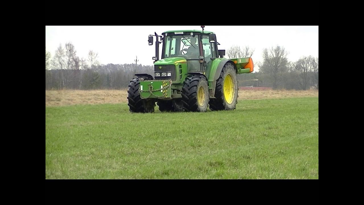 Siew Nawozów 2014 / John Deere 6330 + Amazone ZA-M 1001