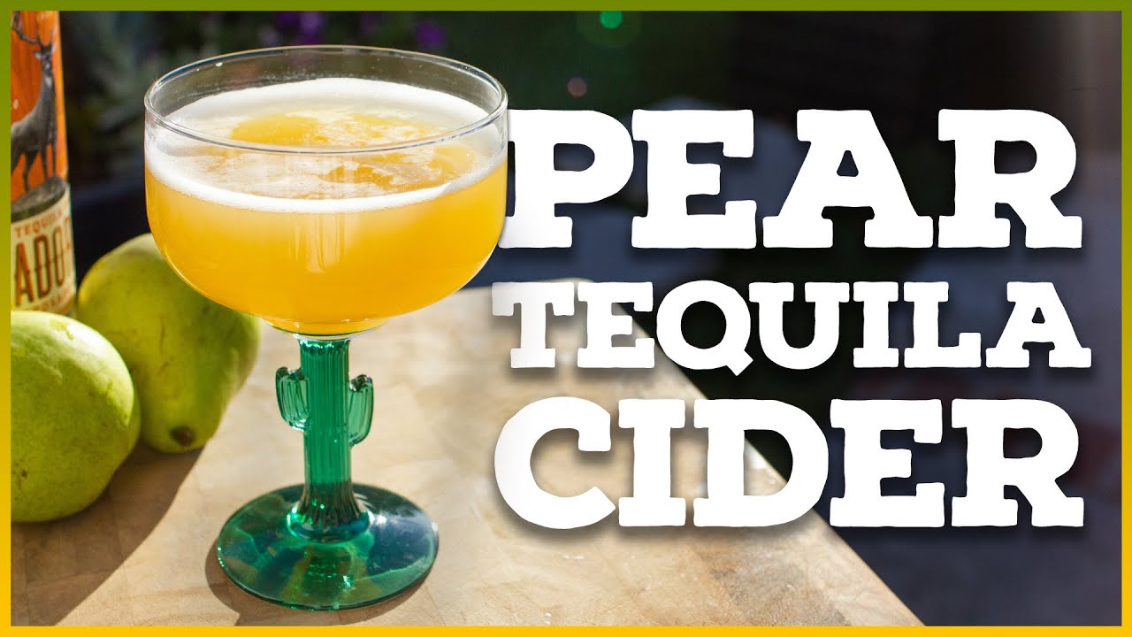 PEAR TEQUILA CIDER: How to make EASY Hard Cider 🍐