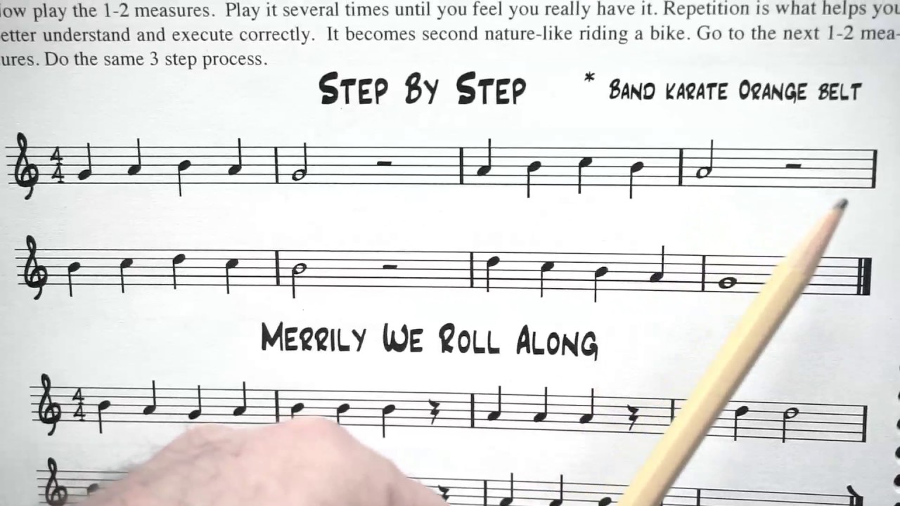 Reading Notes Alto Saxophone