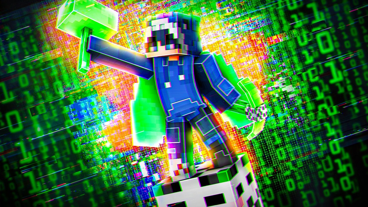 Minecraft, aber auf einem HACKER BLOCK...