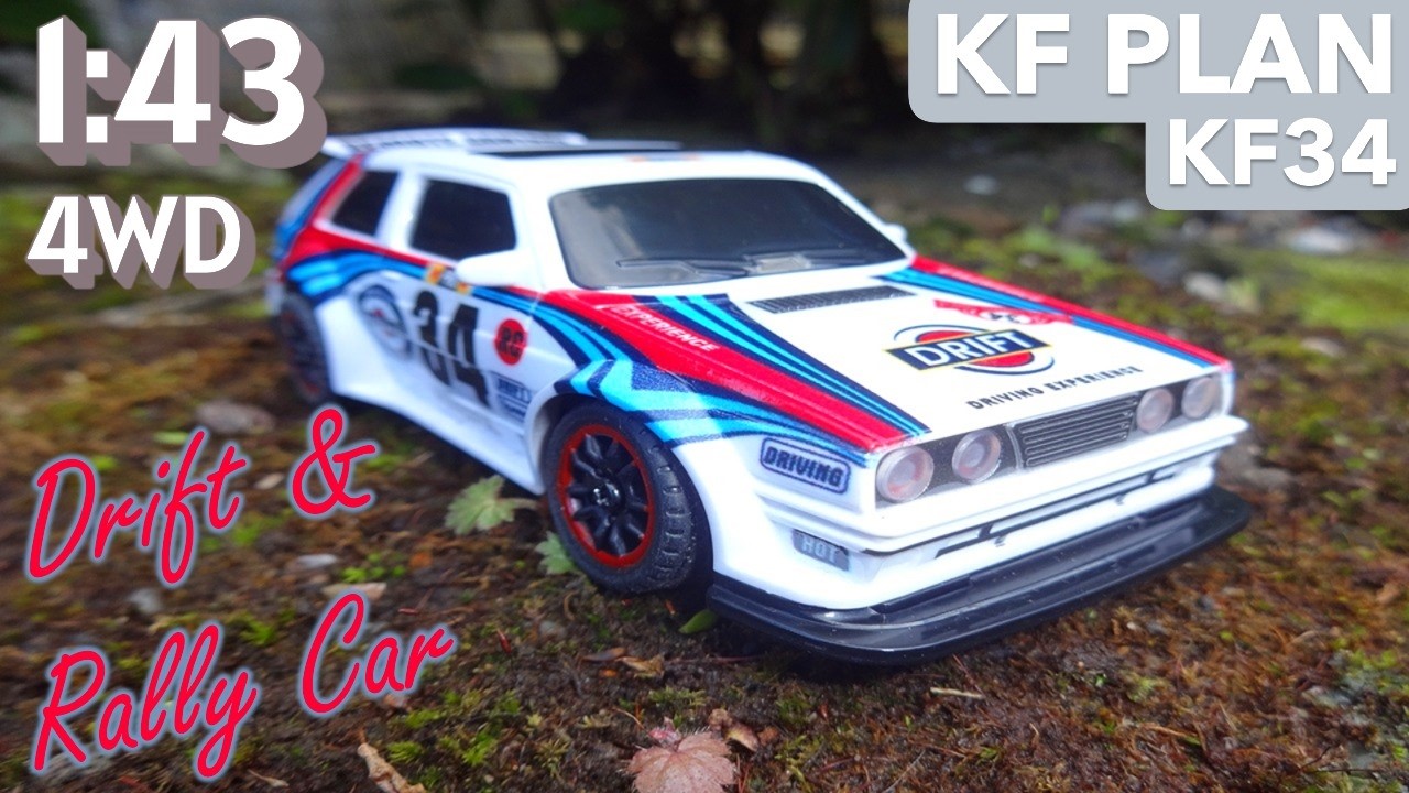 Протестирована миниатюрная раллийная модель автомобиля в масштабе 1:43. KFPLAN 4WD KF34.