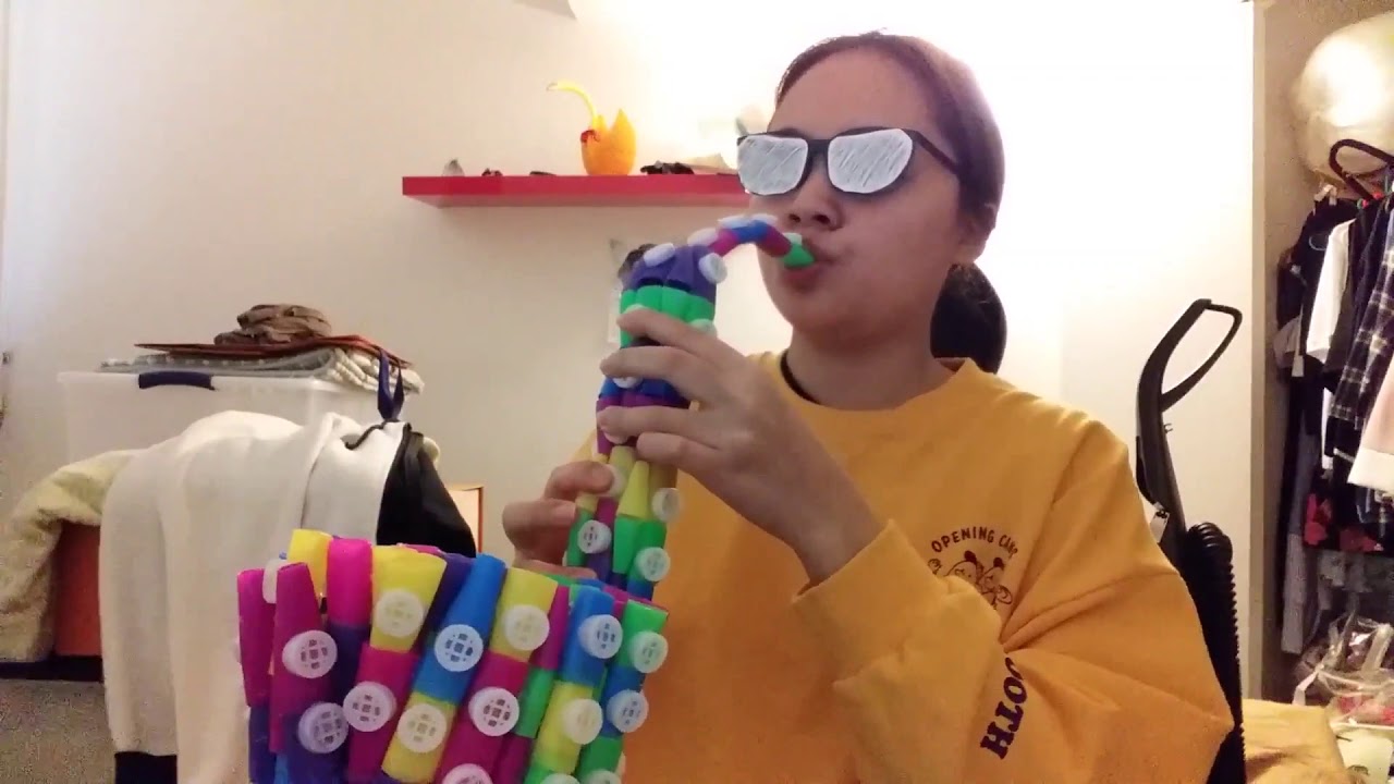 fly me to the moon but played with a kazoo saxophone