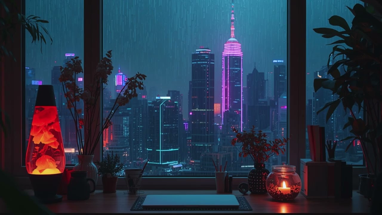 cozy rainy night 🕯️deep focus study session