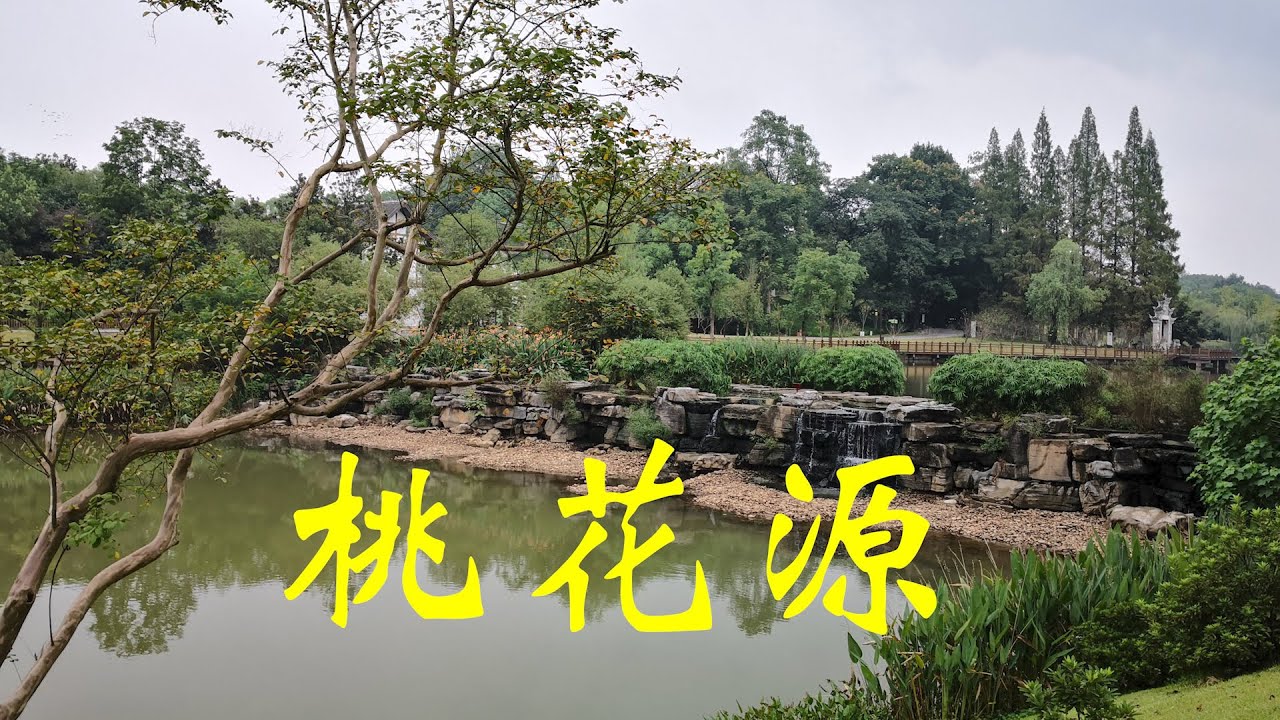 湖南旅游27：桃花源景区（上），初见“世外桃源”风光，芳草鲜美；落英缤纷