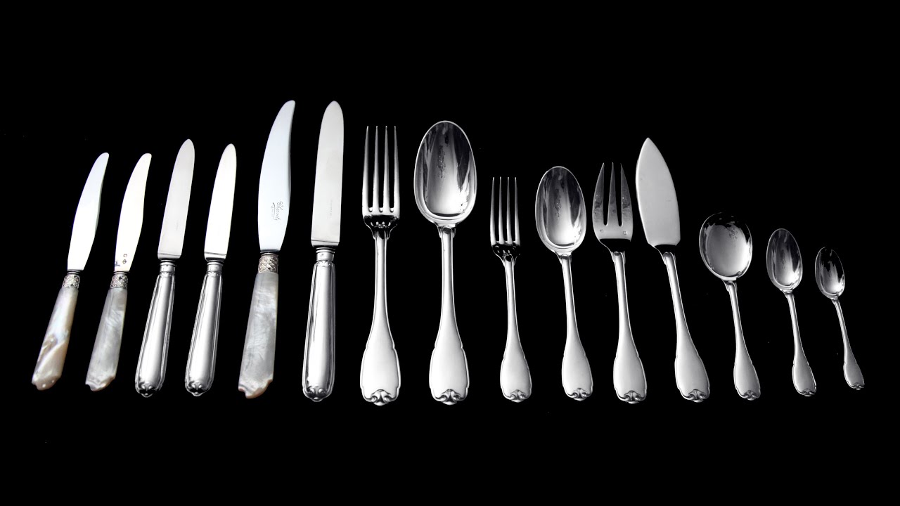 Puiforcat Hermes   299pc  Sterling Silver Flatware Set, Vauban Model