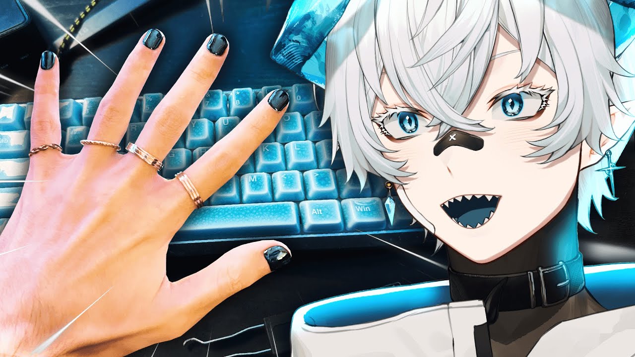 Vtuber Tries Keyboard Handcam ASMR (& KITTEN REVEAL!!!)