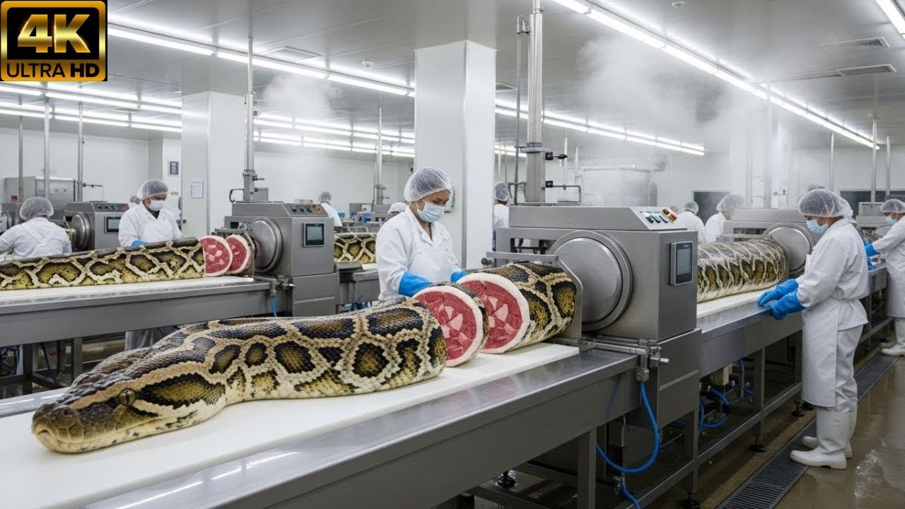 Inside the World&rsquo;s Most Extreme Snake Meat Factory (Full Process)