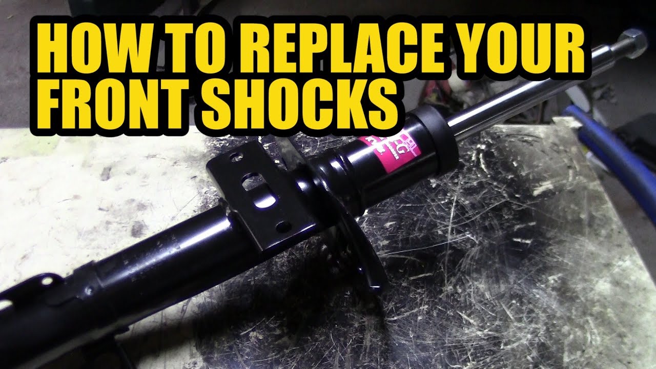 How to replace the front shocks on a polo mk5 (6R, 6C) and other VAG models