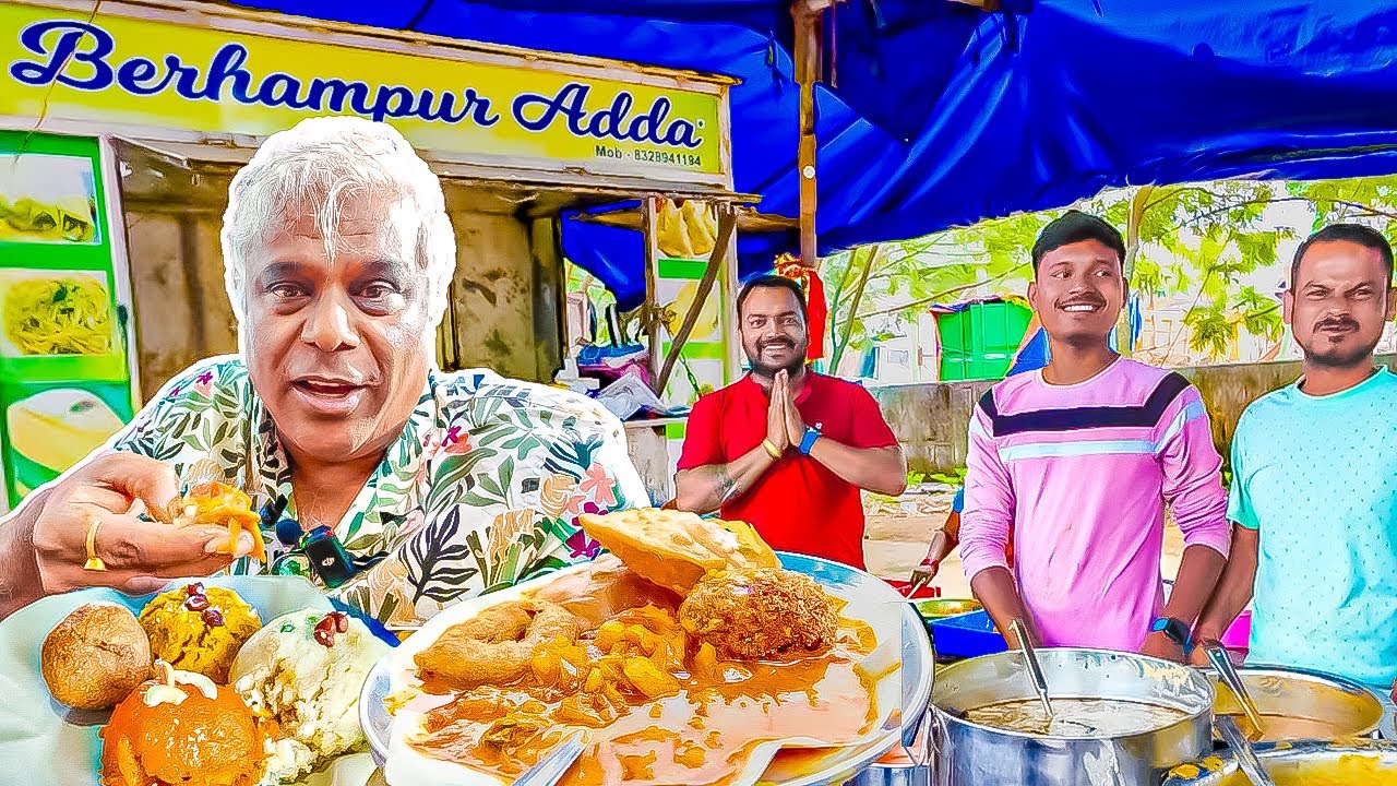 ODISHA'S Famous STREET FOOD - Puri Upma, Masala Vada, Chakuli & Ghugni 🤤 | Best Vegetarian Breakfast
