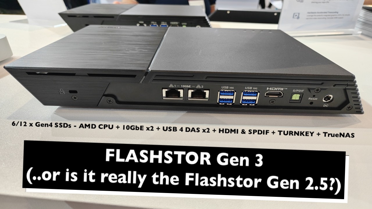 Flashstor Gen 3 NAS @ Computex (or is it the Flashstor 2.5?)