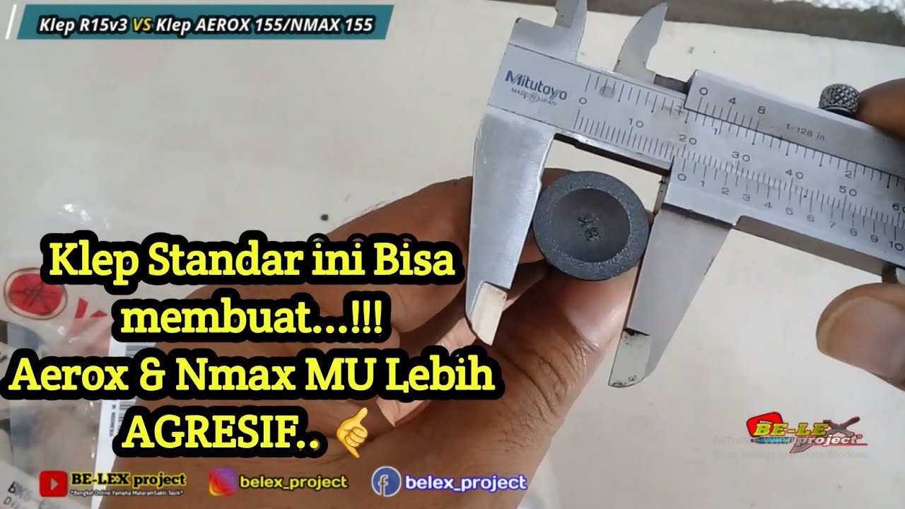 Perbandingan Klep Yamaha R15V3 dan Klep Yamaha AEROX 155 NMAX 2DP