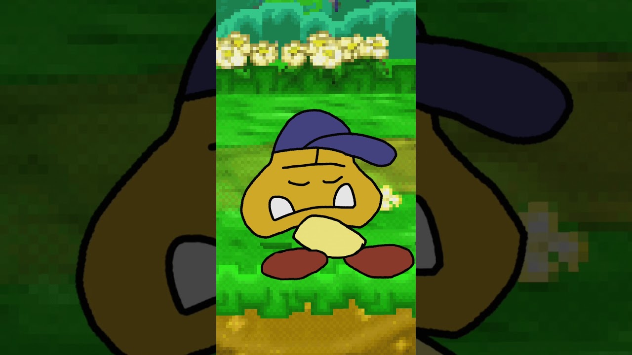 Goombario Animation Test #shorts #shortvideo #mario #art #animation