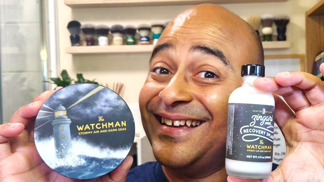 ASMR SHAVE The Watchman set by Zingari Man first use.