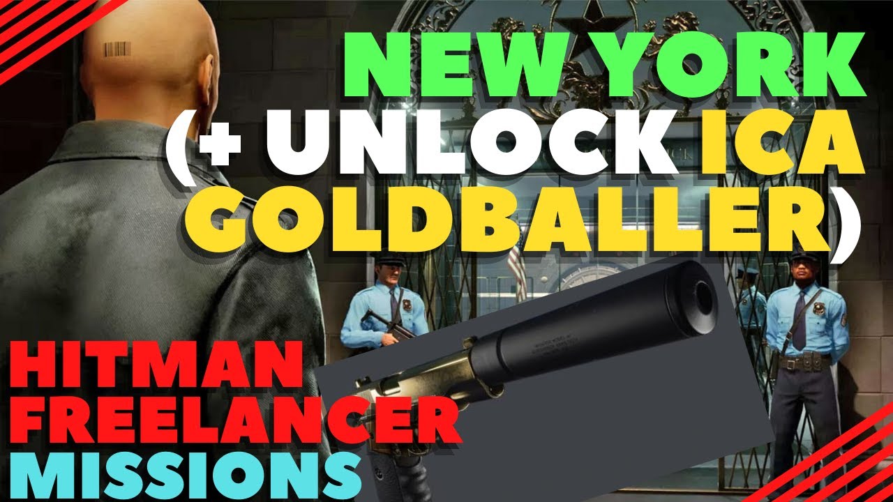 Hitman Freelancer: New York Bank Robbery (+ Getting ICA Goldballer) #hitman #hitmanfreelancer