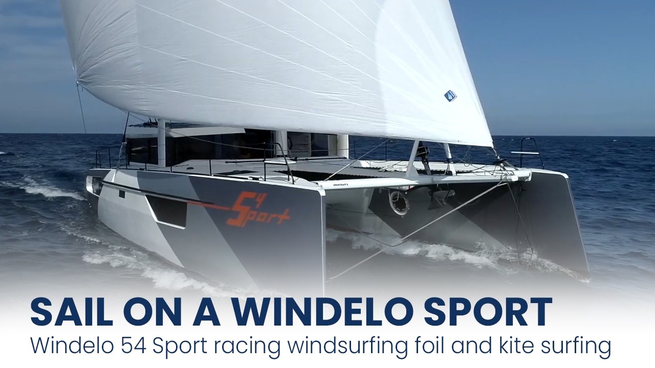 Sailing experience - a Windelo 54 Sport racing windsurfing foil and kite surfing