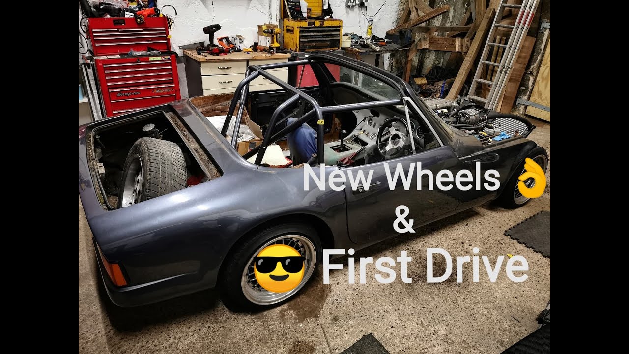 TVR 290 S New Wheels and Driving Round the Yard for the First Time