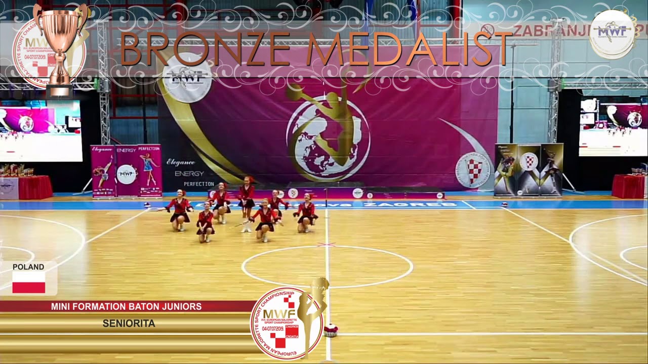 MINI FORMATION BATON JUNIORS BRONZE MEDALIST: SENIORITA, POLAND