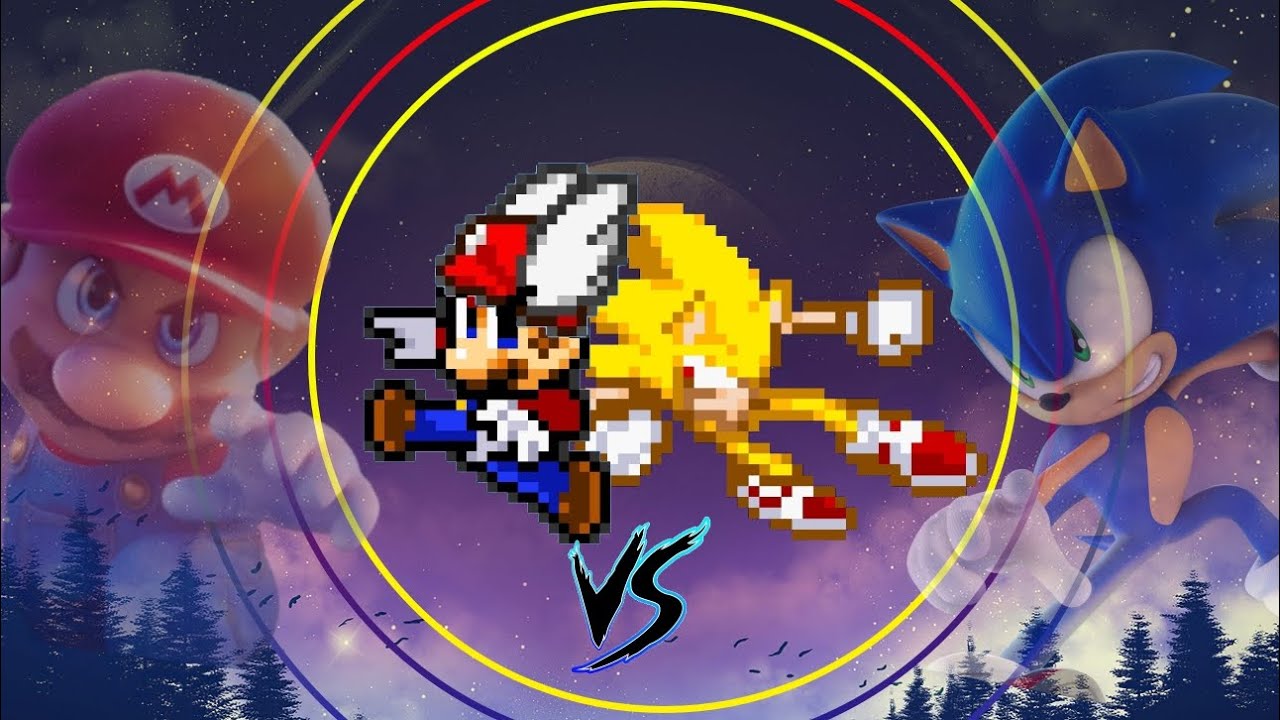 Mario Vs Sonic (Animación de Sprites)