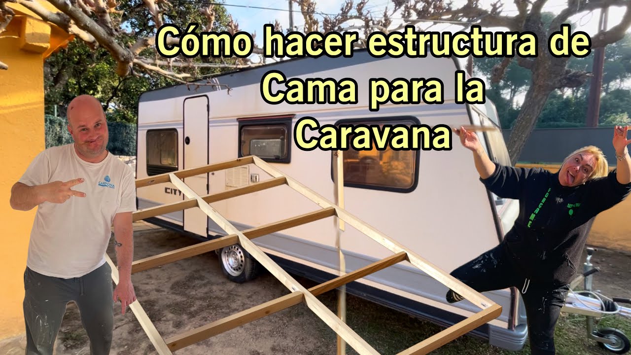 Cómo hacer estructura de cama para caravana 🛏️listones  madera🪵chapucillas en la peke caravan blog3