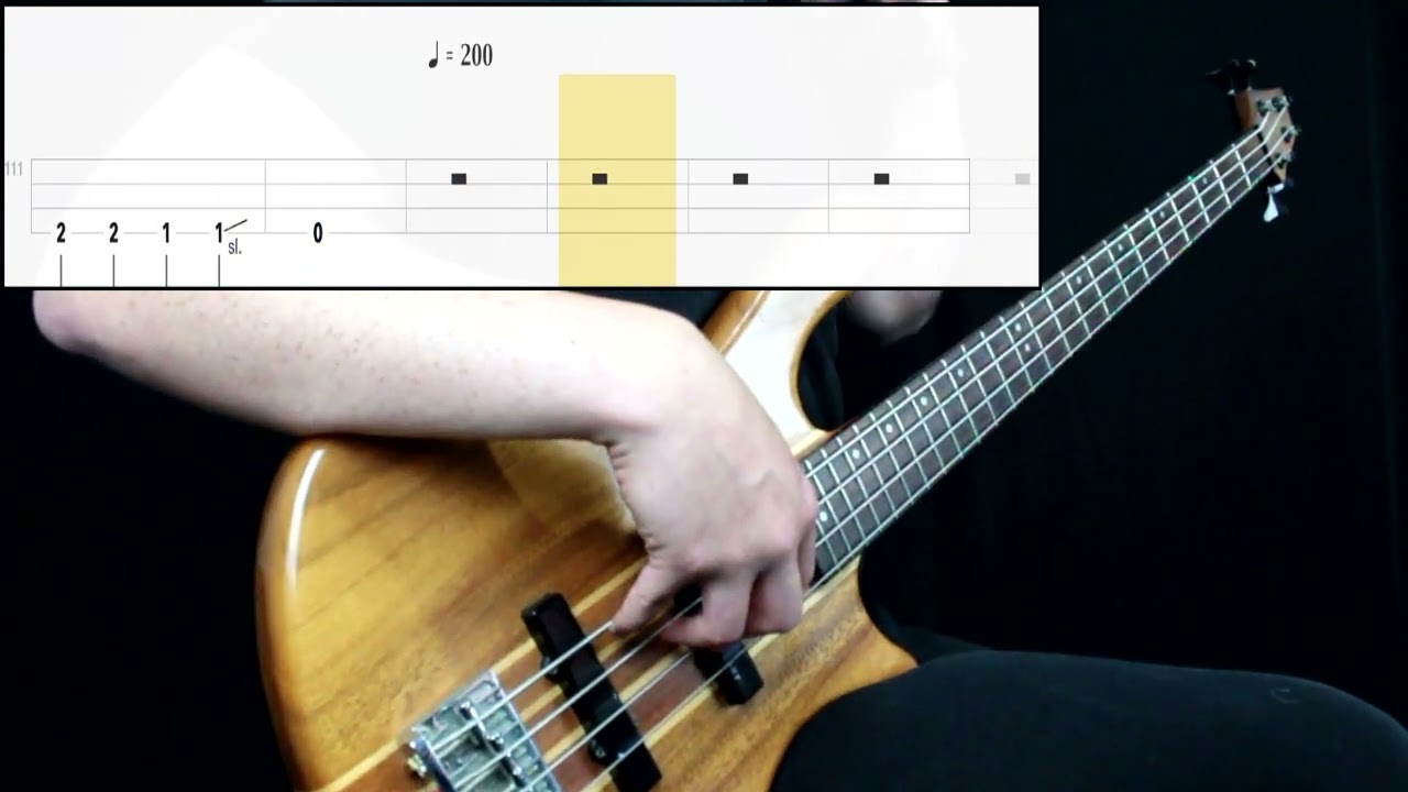 Metallica - Seek & Destroy (Bass Cover) (Play Along Tabs In Video)