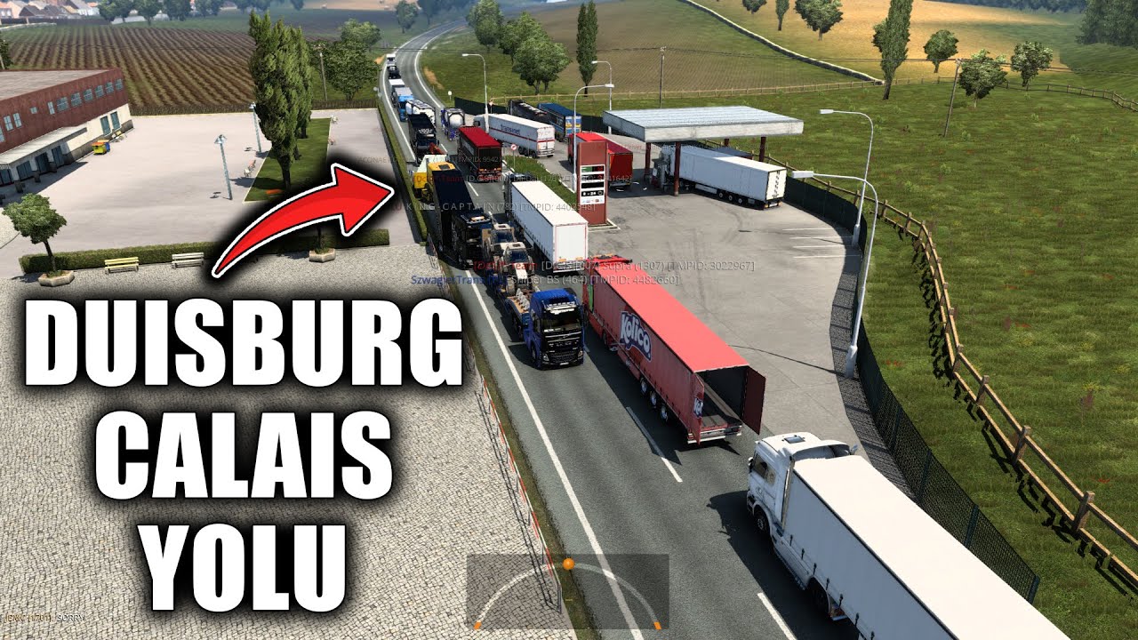 CALAIS DUISBURG ARASI SON SÜRAT SOLLAMALI GAZLADIM !! ETS2MP
