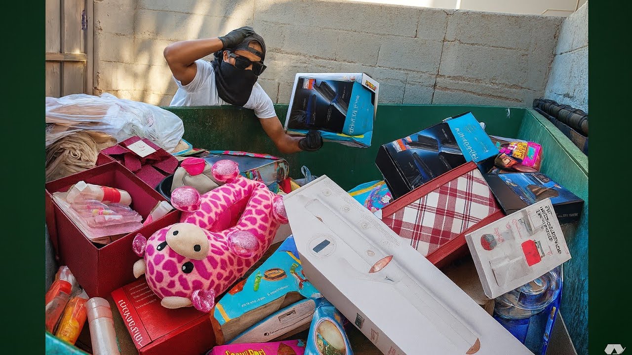 Esto es una ! LOCURA ! 😱 MIRA LO QUE TIRAN las TIENDAS en USA. #dumpsterdiving #funny 