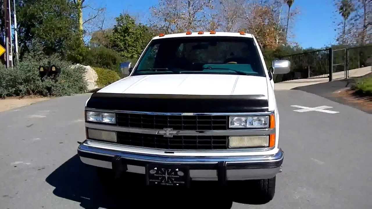 Dually Chevy 3500 Pickup Truck 1 Ton Custom 2 Owner 95K Mi For Sale