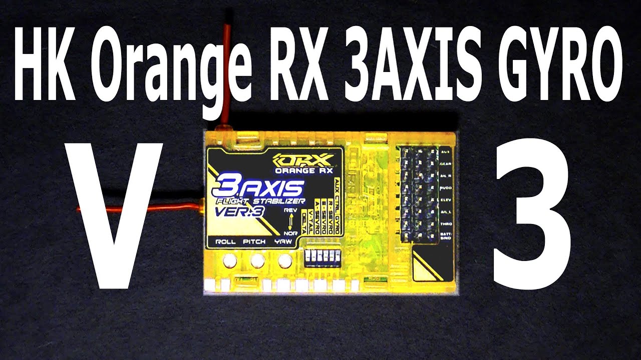 HobbyKing RX3S OrangeRX 3-Axis Flight Stabilizer V3 with Receiver built-in