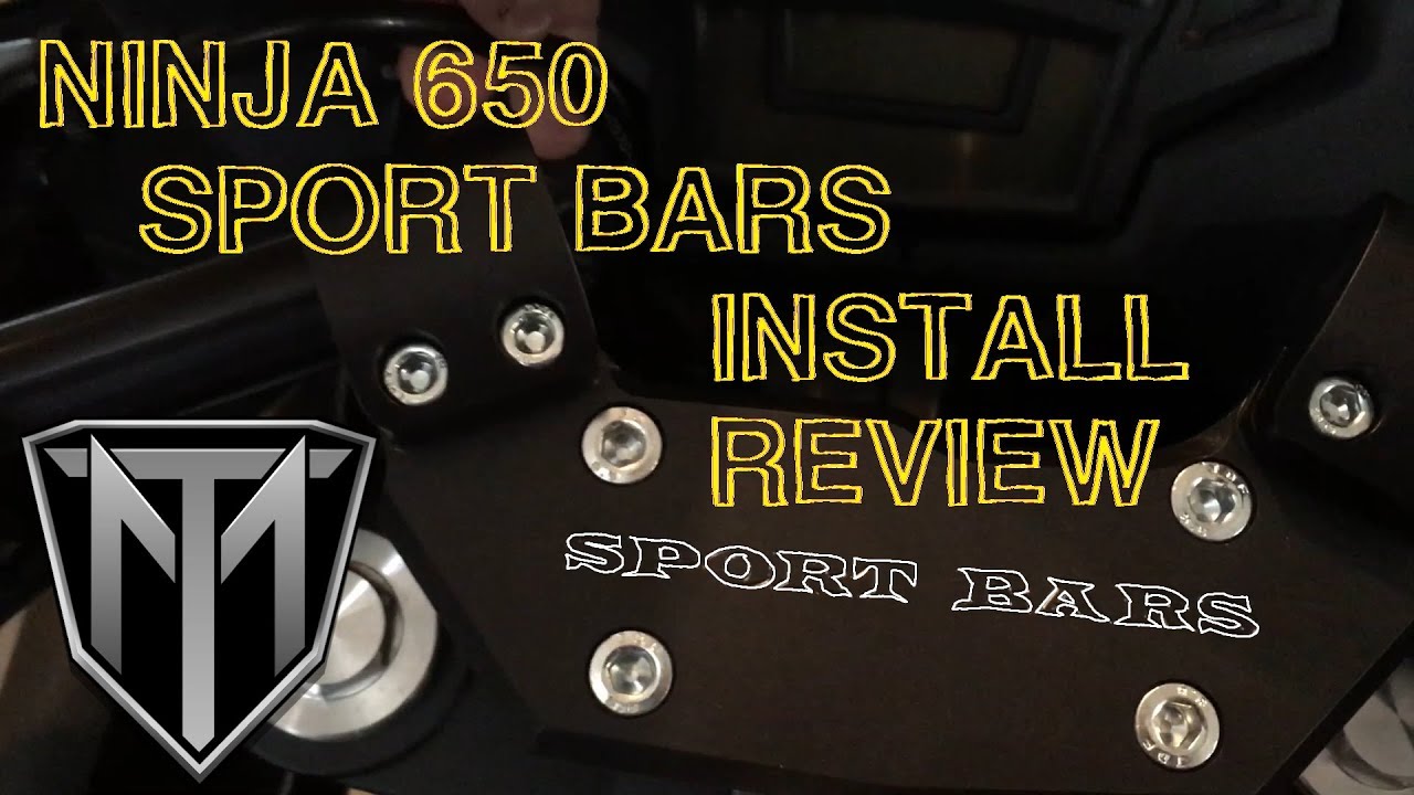 Ninja 650 Sport Bars Installation and Ride (2012-2016 3rd gen)