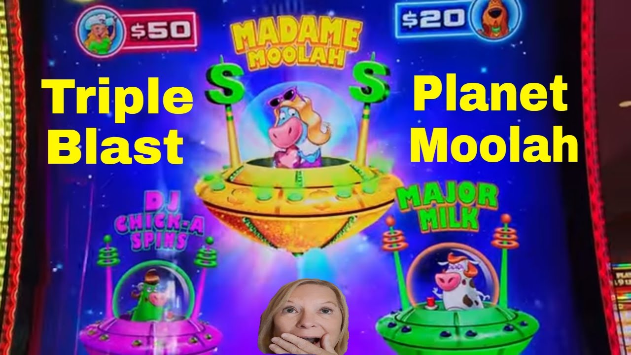 Triple Blast Planet Moolah! NEW Big Win over 100 spins