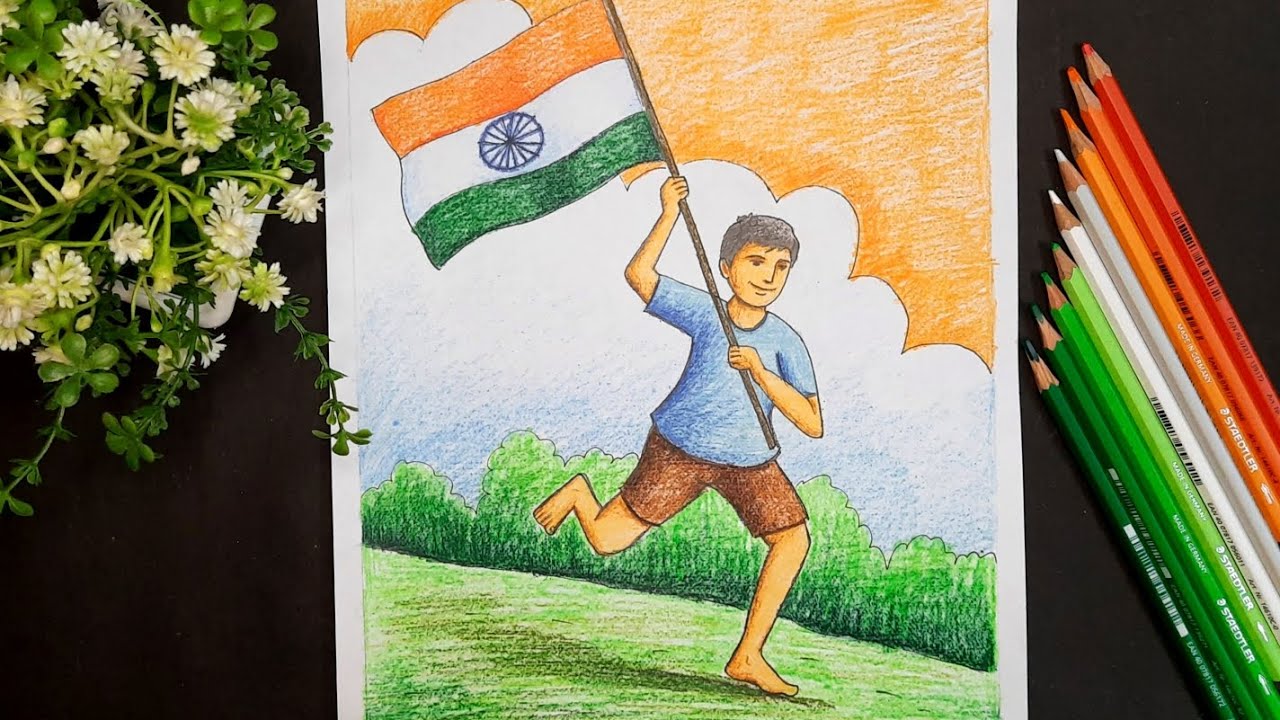 How To Draw 26th January Republic Day Celebration Drawing