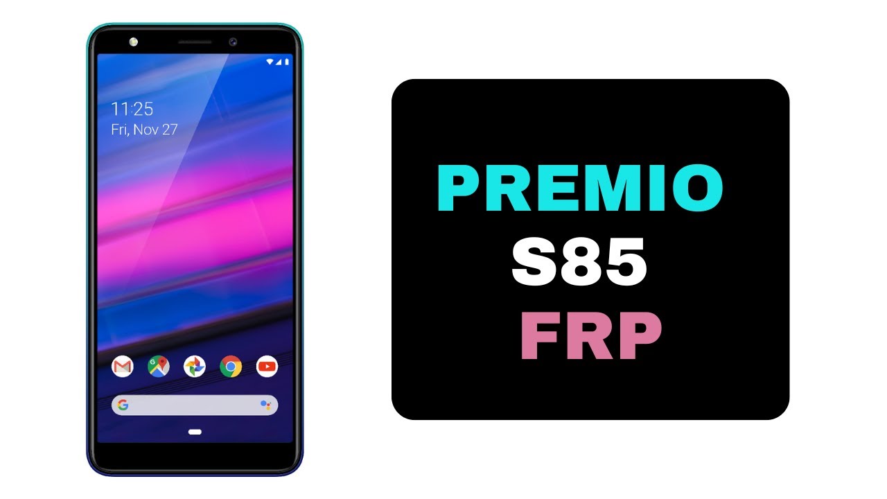 Premio S85 FRP and  Factory Reset