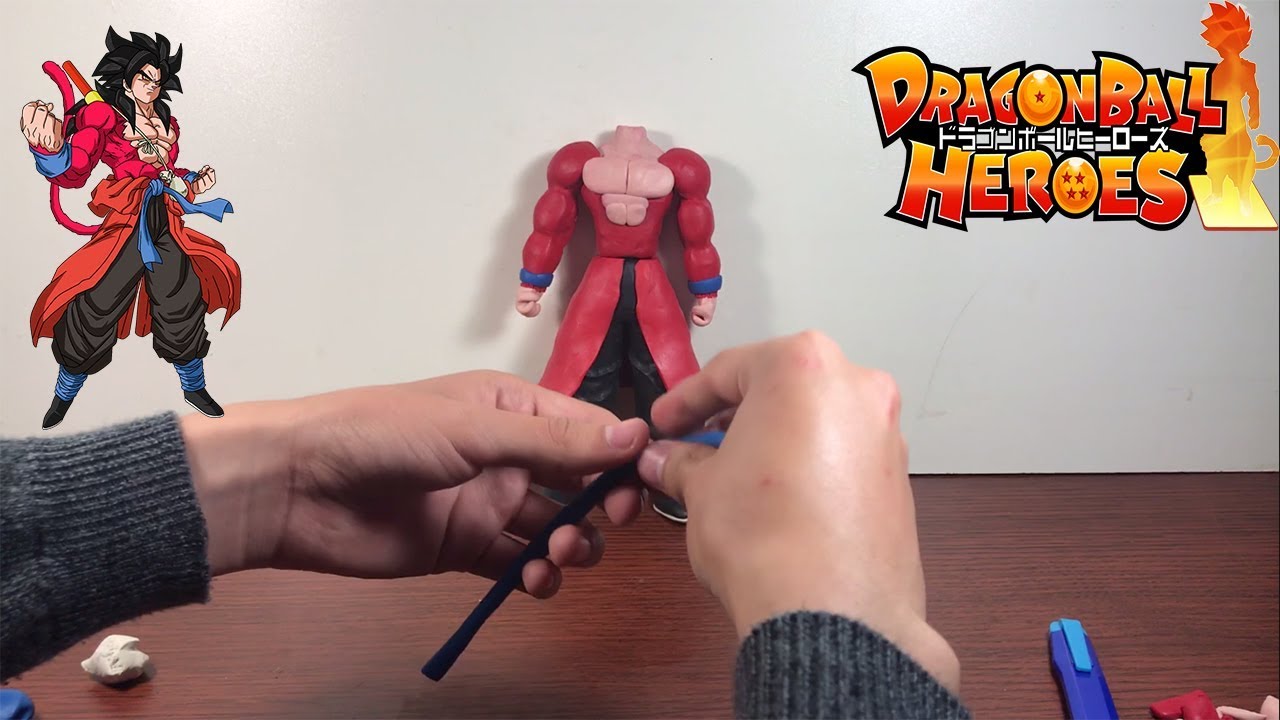 Como Hacer a Goku Ssj4 de Plastilina