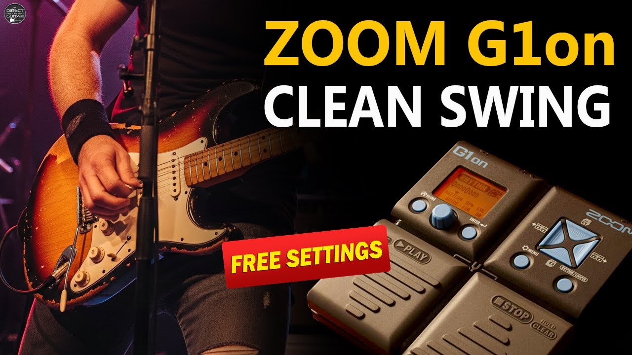 ZOOM G1on Clean Swing Guitar Tone / G1xon