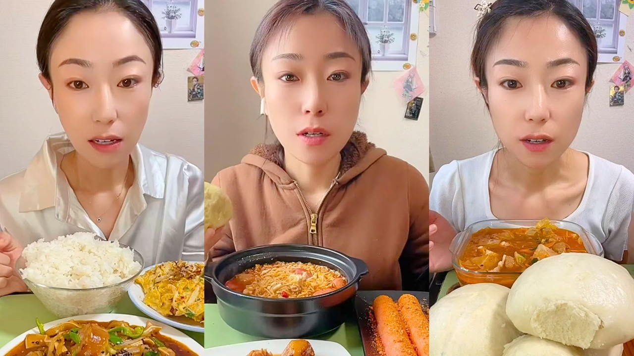 Chinese Home-Cooked Food Mukbang | Realistic Eating Sounds No Talking #496