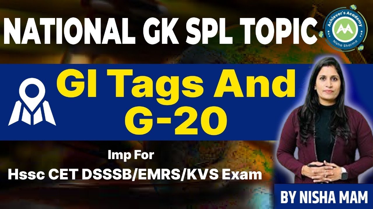 National Gk Class-6 GI Tags and G-20 Most imp Topics