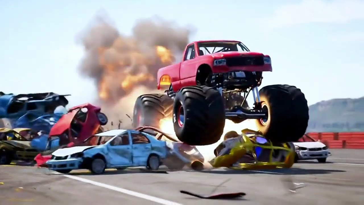 Monster Trucks Everywhere! #crazy #monstertruck #monstertruckjump #stunts
