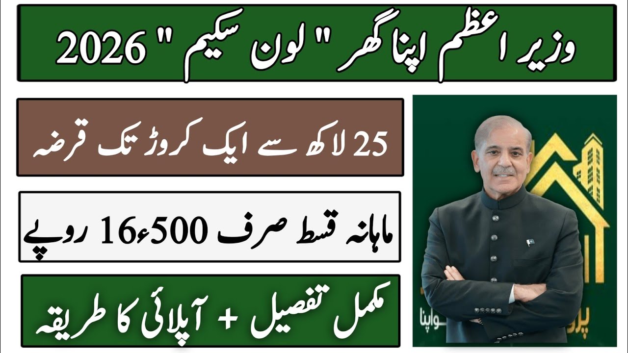 Prime Minister Apna Ghar Scheme 2026 | Low Income Housing Scheme in Pakistan | How to Apply online 
